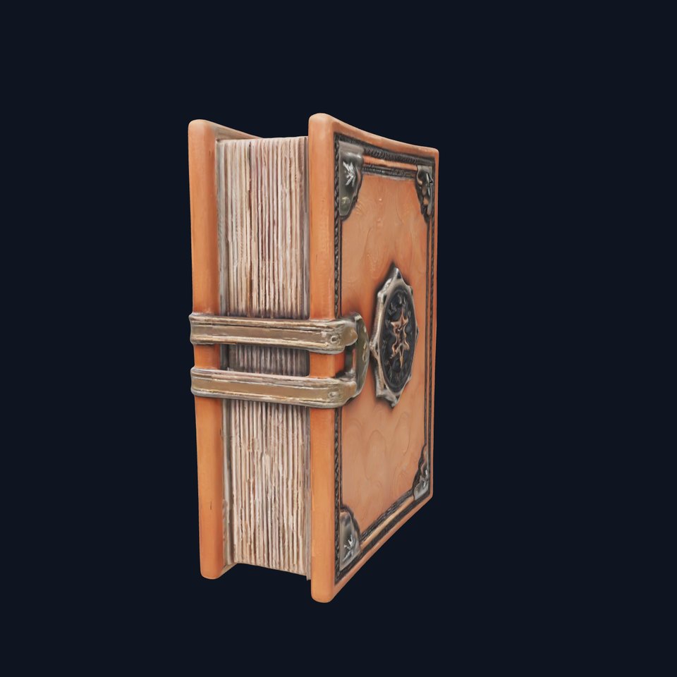 Antique Leather Bound Book Model Pack